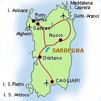 Sardinia map